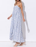 Spaghetti Strap Hi Low Maxi Dress