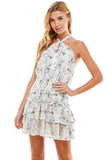 Floral Printed Halter Dress