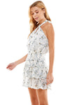 Floral Printed Halter Dress