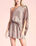 Petal Satin One Shoulder Dress