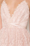 Blush Lace Cocktail Dress