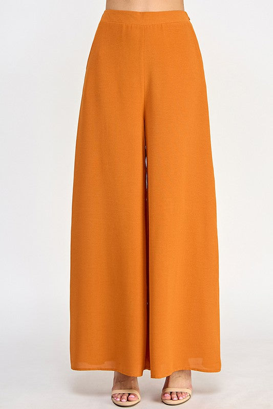 Wide Flare Palazzo Pants (Pick Color)