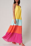 Color Block Maxi Dress