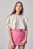 Ruffle Sleeve Blouse