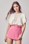 Ruffle Sleeve Blouse