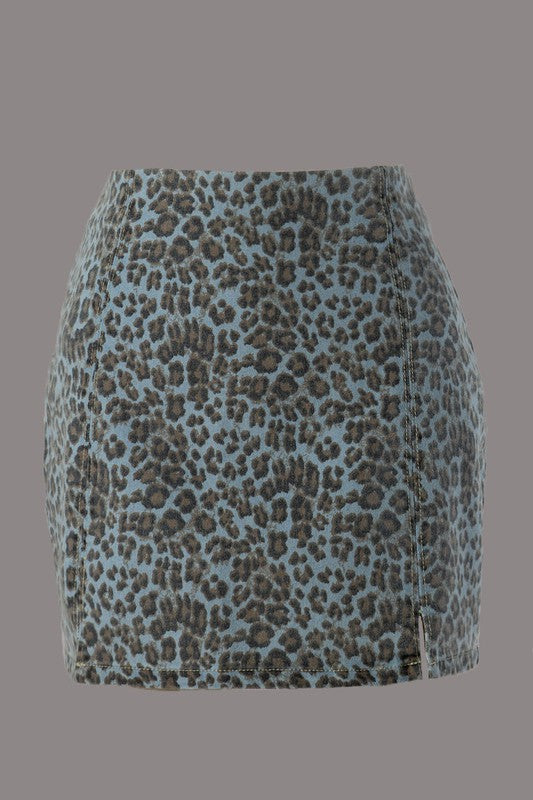 Animal Print Skirt