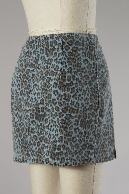 Animal Print Skirt