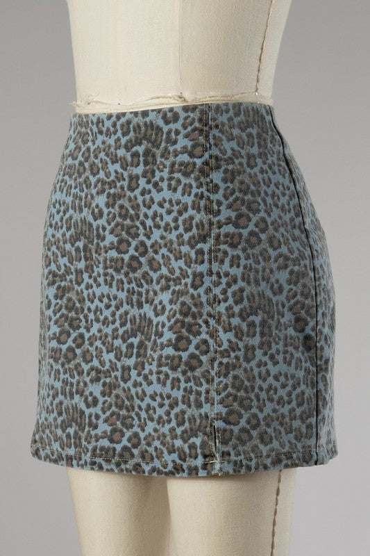Animal Print Skirt