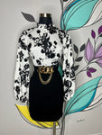 Floral Print BW Top