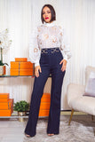 High Waist Stretch Denim Pant