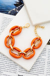 Lightweight Chunky Link Chain Bracelet (Pick Color)