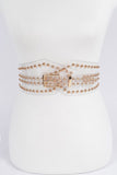Studded Transparent Waist Belt (Pick Style)