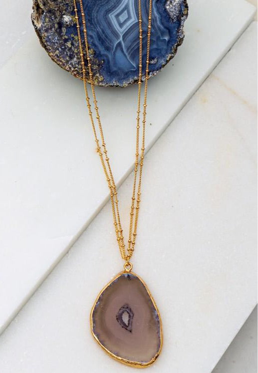 Agate Slab Necklace