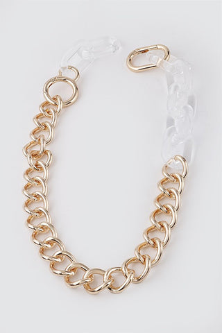 Clear Double Chain Necklace