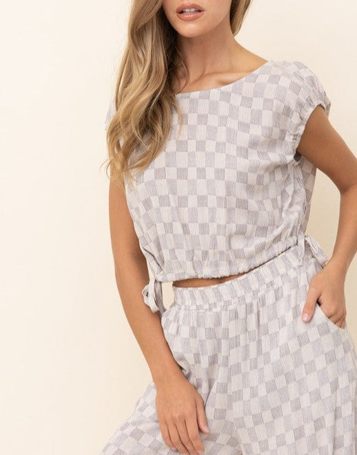 Boat Neck Crop Top