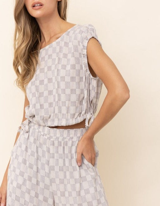 Boat Neck Crop Top