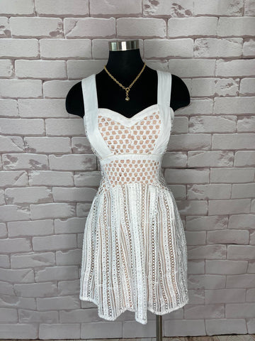 Lace Crochet Short Dress