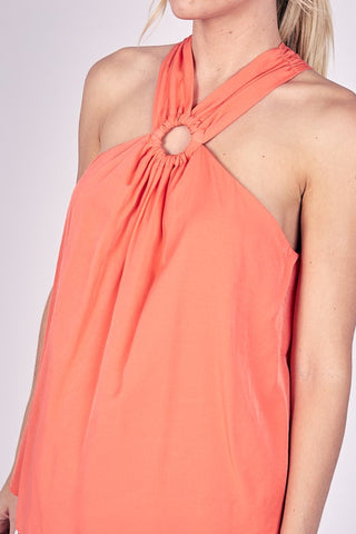 Halter Open Shoulder Casual Top