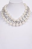 Queens Pearl Silver Necklace
