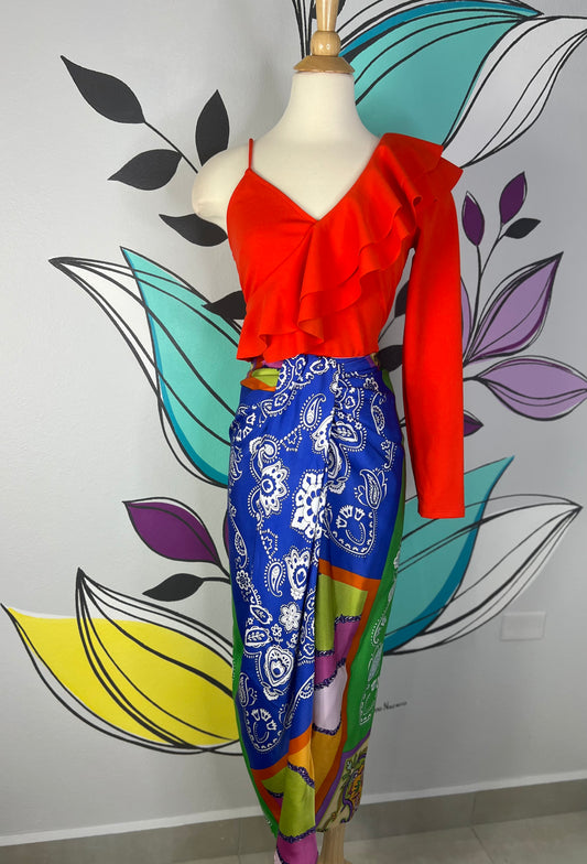 Retro Pleated Skirt