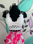 Lace Crochet Bralette (Pick Color)