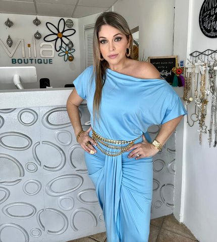 Venetian Ruched Short Dress