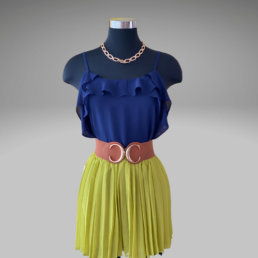 Off Shoulder Double Ruffle Sleeve Blouse