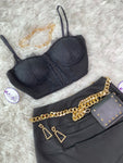 Sweetheart Lace-Trim Bustier