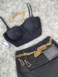 Sweetheart Lace-Trim Bustier