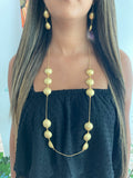 Circle Details Turkish Necklace and Earrings Set