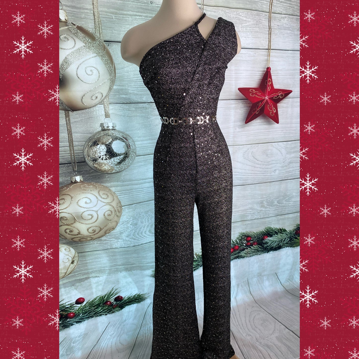 One Shoulder Jumpsuit w/ Small Opening