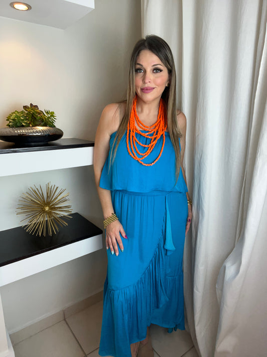 Maxi High Low Tube Dress
