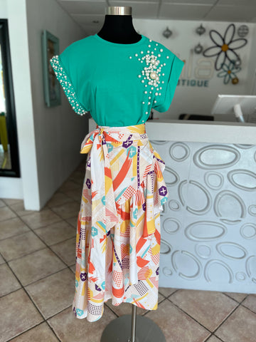 Pearls Detail Shirt (Pick Color)