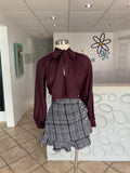 Bell Sleeve Tie Neck Top