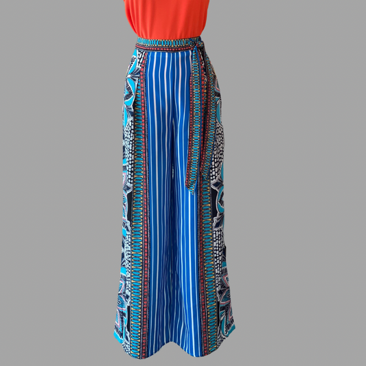 Mosaic Print Palazzo Pants